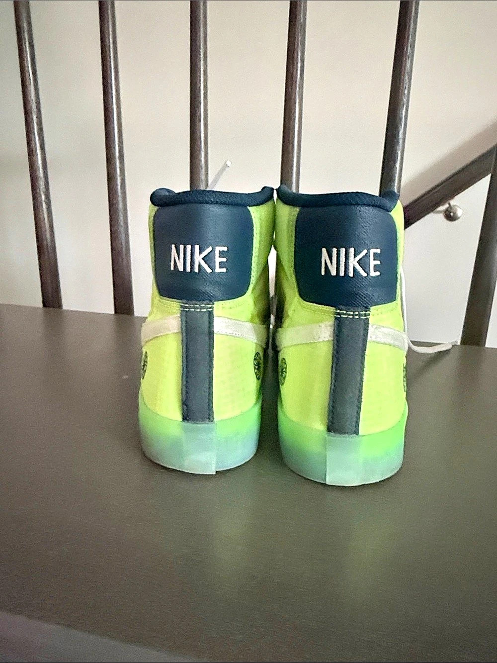 Nike Blazer Mid '77 Next Nature Mint Green Sneakers Black & Green - Picture 3 of 4